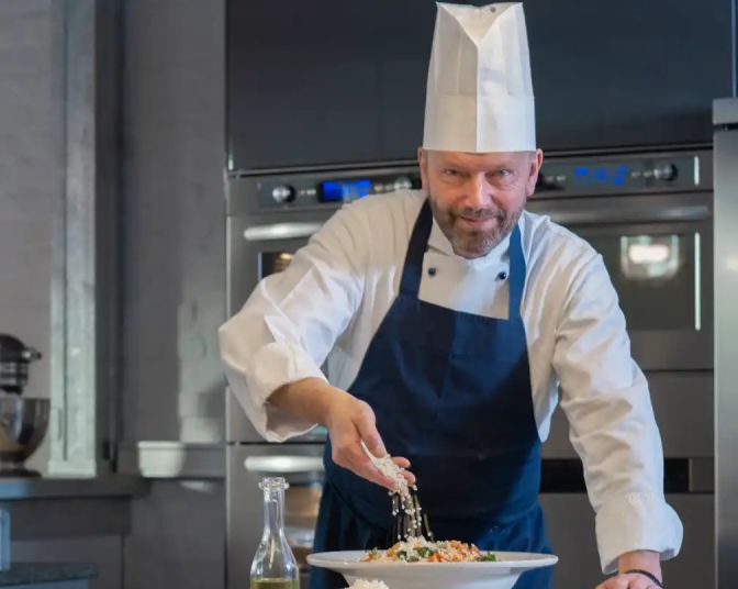 Mozzarella experience center chef
