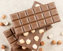 Chocolate with hazelnuts